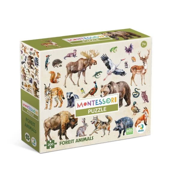 Детский пазл "Лесные животные" 300638, 200 элементов