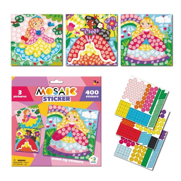Дитячий набір для творчості мозаїка "Принцеси" 300897 зі стікерами
