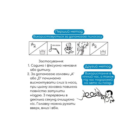 Дитячий назальний аспіратор "Чистий носик" MGZ-0728