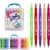 Набір двосторонніх фломастерів 249-24(Blue) у пластиковому боксі, 24 кольори