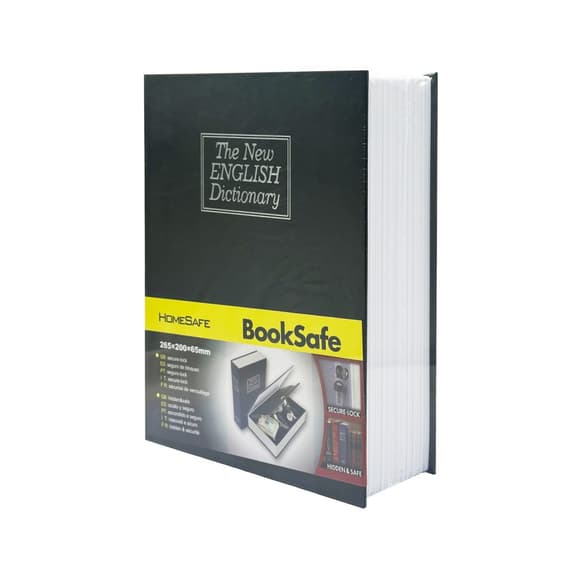 Сейф-книга с ключом для хранения KBS-803(Black) большая, 26,5х20х6,5 см