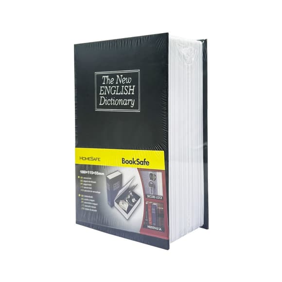 Сейф-книга з ключем для зберіга ння KBS-801(Black) мала, 18х11,5х5,5 см