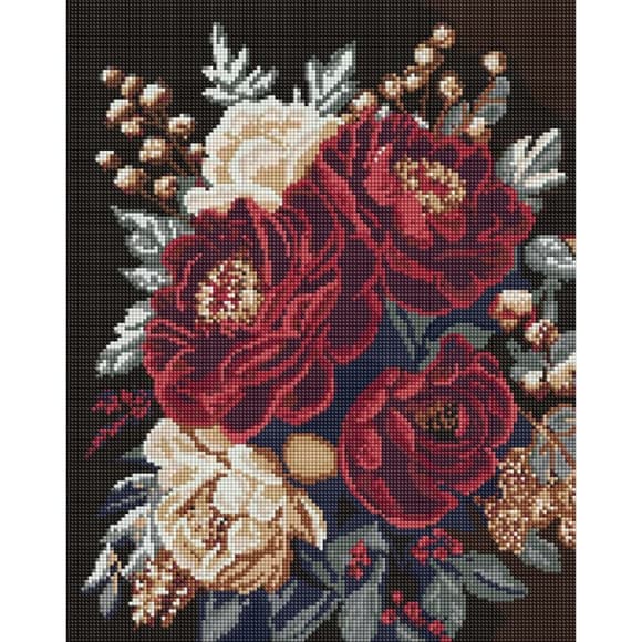 Алмазна мозаїка "Квітковий спокій" ©art_selena_ua AMO20045, 40х50 см  