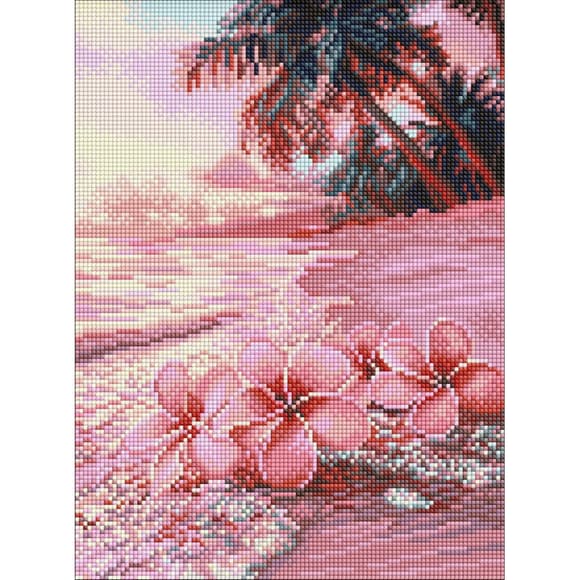 Алмазная мозаика "Розовый пляж" ©art_selena_ua AMO8222, 30х40 см