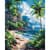 Картина за номерами "Тропічний рай" ©art_selena_ua KHO2795, 40х50 см  