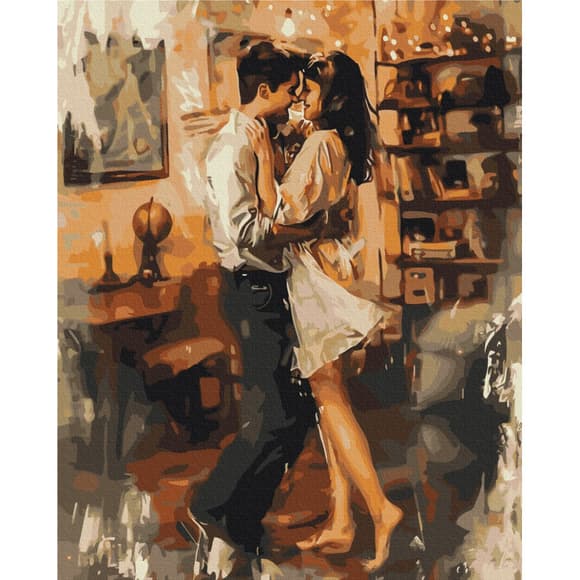 Картина за номерами "В обіймах кохання" BS53918, 40х50 см