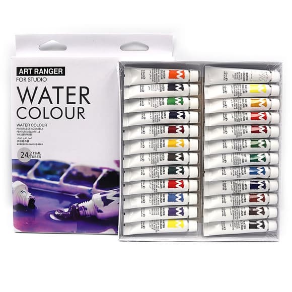 Набор акварельных красок "Art ranger" EW2412C-4, 24 цвета по 12 мл