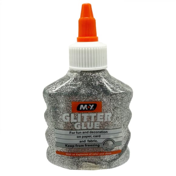 Клей декоративный "Металлик Glitter" DSCN4619(Silver) 100 мл