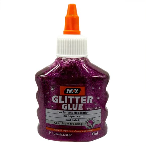 Клей декоративний "Металік Glitter" DSCN4619(Pink) 100 мл