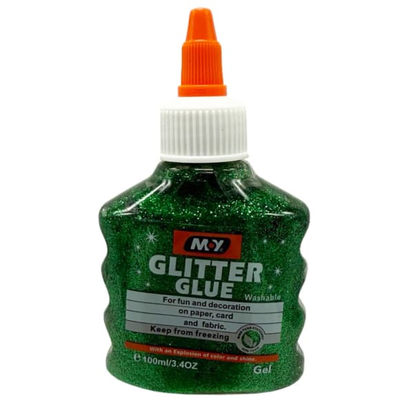 Клей декоративный "Металлик Glitter" DSCN4619(Green) 100 мл