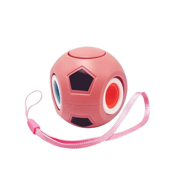 Детская игрушка-антистресс "Футбольный мяч" BK168-27(Coral) с петелькой