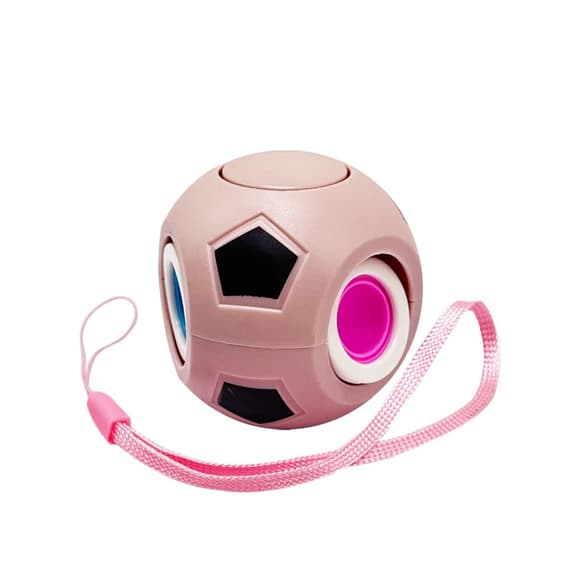 Детская игрушка-антистресс "Футбольный мяч" BK168-27(Cream) с петелькой