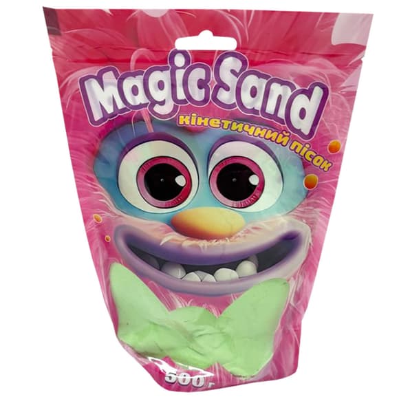 Креативное творчество "Кинетический песок Magic sand" 39403-2 зеленый 500 грамм
