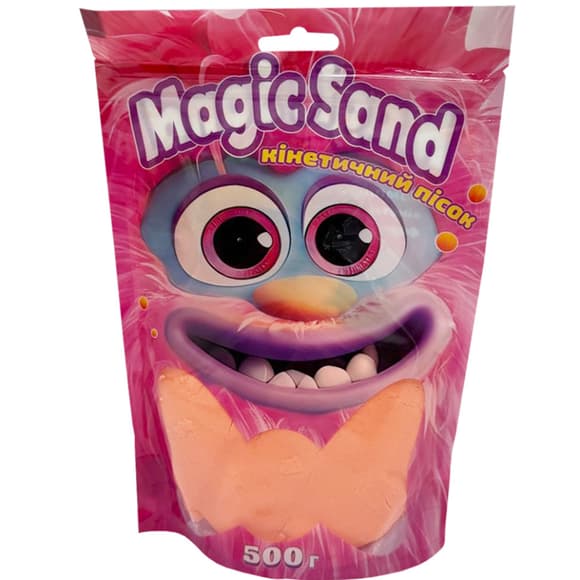 Креативное творчество "Кинетический песок Magic sand" 39403-7 оранжевый 500 грамм