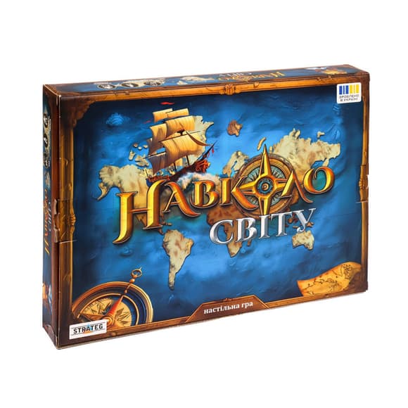 Настольная игра "Вокруг света" 30110 рулетка, призовые жетоны 75 штук