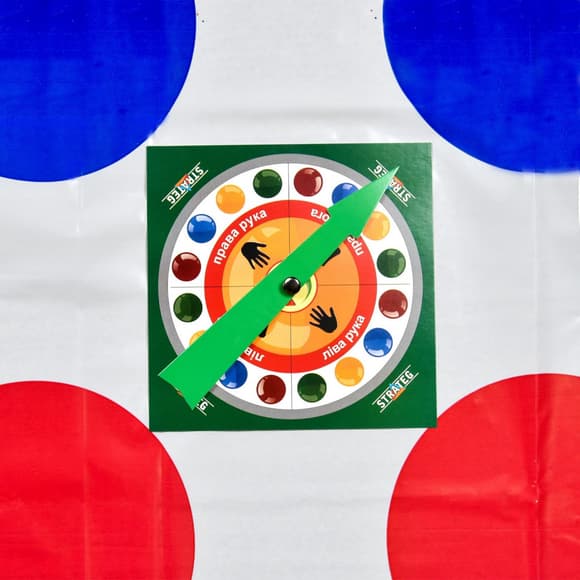 Розважальна гра "Твістер" 30801ST, ігрове поле, рулетка, правила