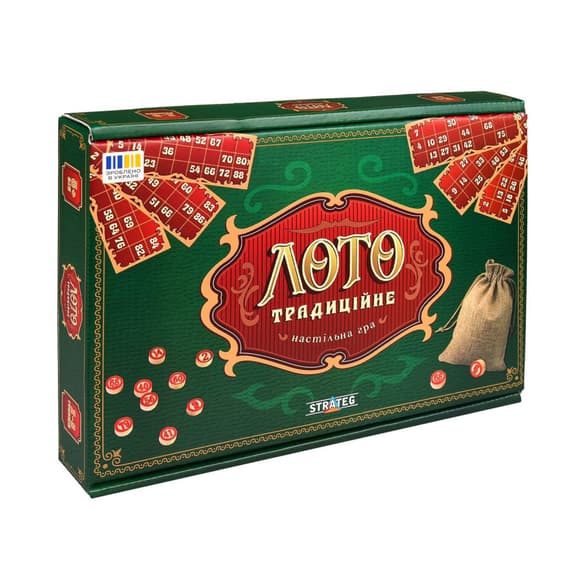 Настільна гра "Традиційне Лото" 30488 бочки 90 штук