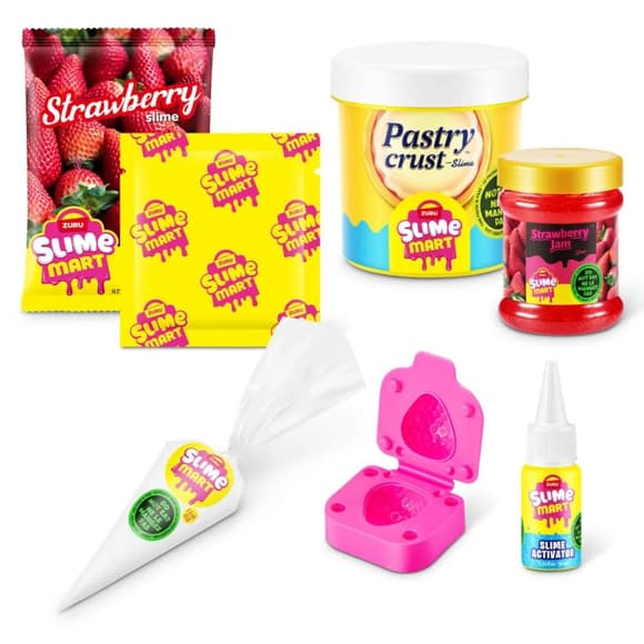 Игровой набор со слаймами "Клубничный чизкейк" Slime Mart 15901A серии "Shopping Bag"