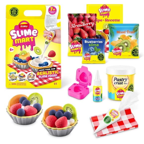 Игровой набор со слаймами "Фруктовый тарт" Slime Mart 15901E серии "Shopping Bag"