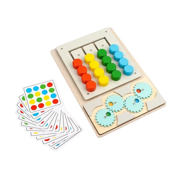 Детская развивающая игрушка-головоломка MD 0836-1 дерево, 26х18 см