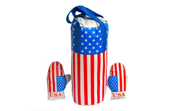 Дитячий боксерський набір Америка 0003DT ВЕЛ з рукавичками