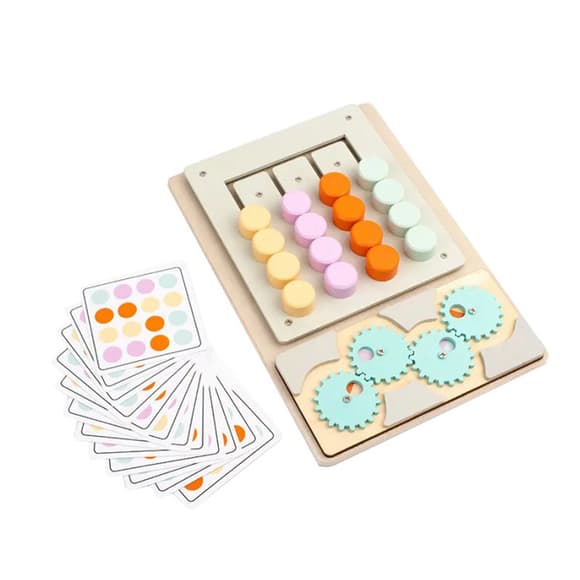 Дитяча розвиваюча іграшка-головоломка MD 0836-2 дерево, 26х18 см