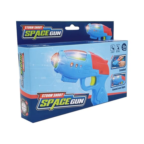 Детская игрушка "Космический пистолет" GX820C(Blue) звук и свет, размер 19 см
