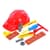 Детский набор инструментов SP818-8-9(Red) каска, молоток, болты