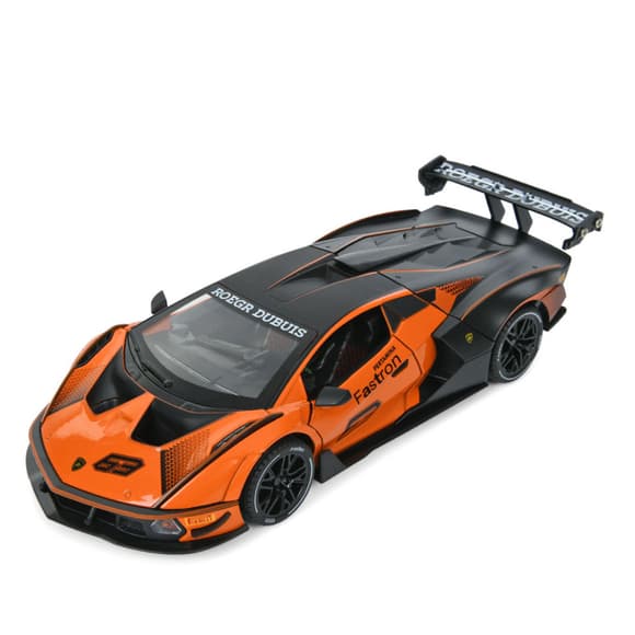 Детская инерционная машинка AP-2036(Orange) двери открываются, свет и звук, 1:24, 23 см