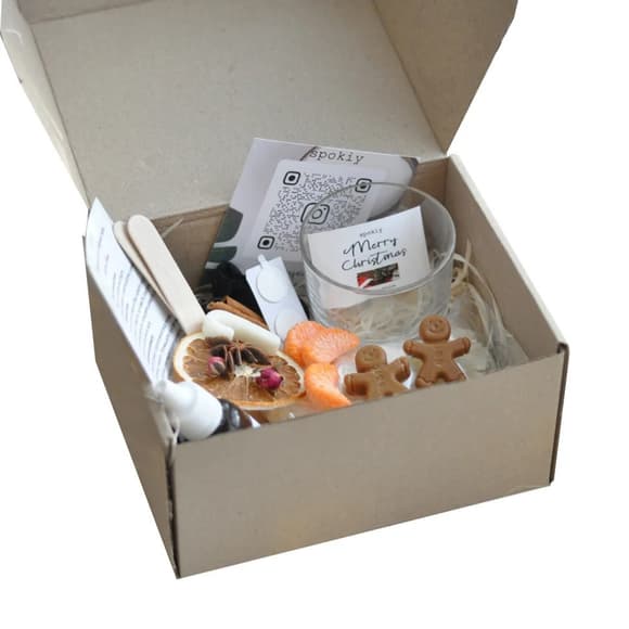 Набор для создания свечи "Merry Christmas" М SP2406 с стеклянной емкостью