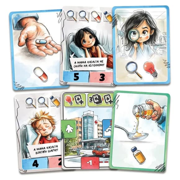 Настільна карткова гра "Добрий лікар" LOB2506UA 64 картки