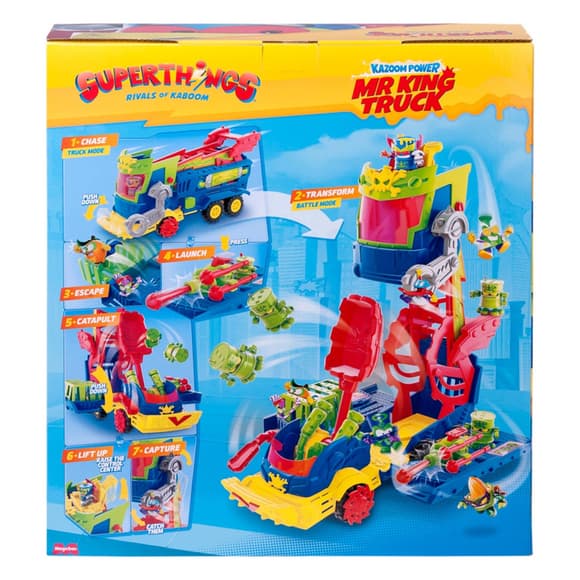 Детский игровой набор "Трак Мистера Кинга" SuperThings PSTSP114IN10, 4 фигурки, 3 снаряда