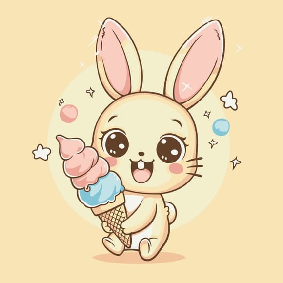 Картина за номерами "Солодкий день зайчика" 15617-AC 30х30 см