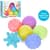 Набір м'ячиків для купання "Сенсорики" HB0020A пискавка, 6 штук