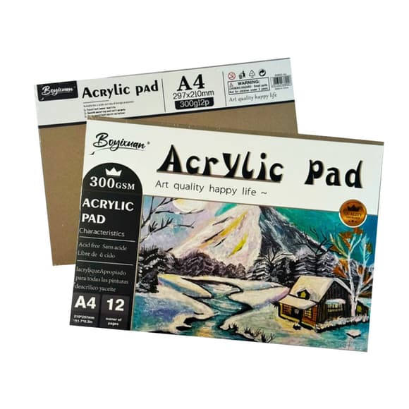 Скетчбук для рисования SBOOK12_300 формат А4, 12 страниц, плотность 300 г/м2