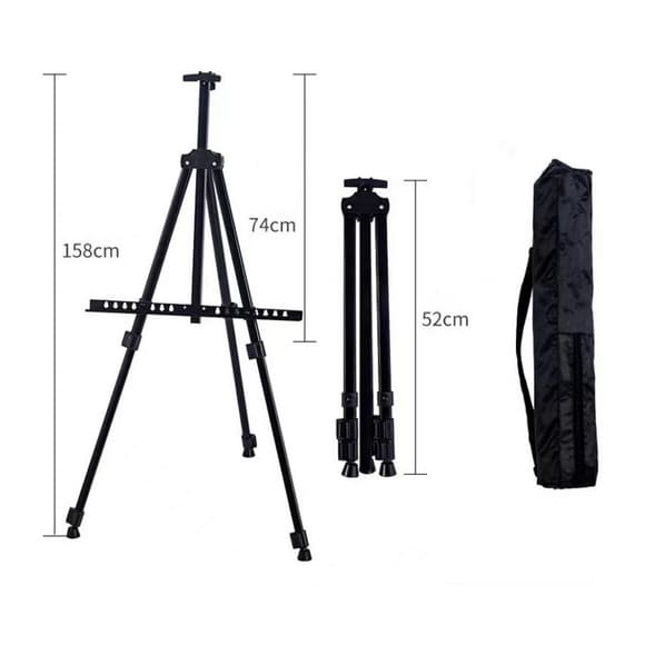 Р егульований портативний мольберт M01 максимальна висота 158 см