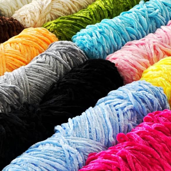 Пряжа плюшева синель PP117, 100 грам, 100% поліестер, зелений