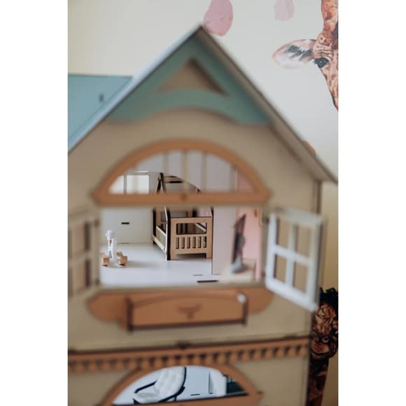 Дитячий дерев'яний будиночок для ляльок Доллі Лофт TG300735729, 73х57х29 см