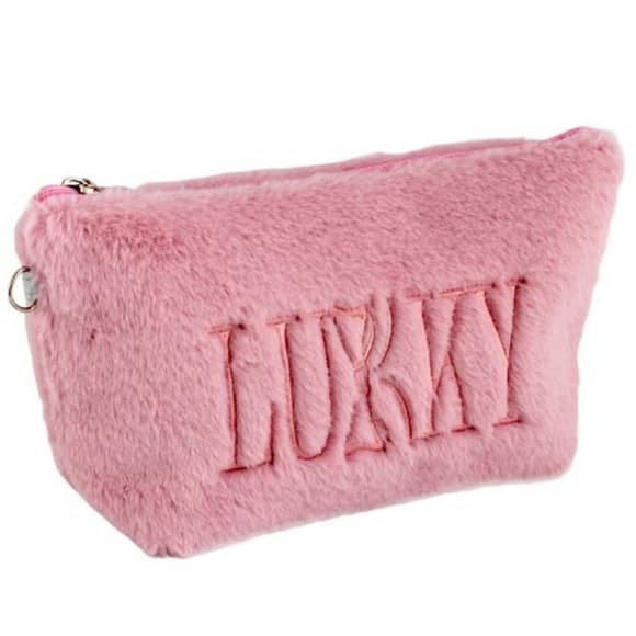 Детская косметичка T21390 плюшевая с логотипом