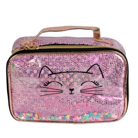 Детская косметичка с принтом "Кошка" T21398, 21x13x12 см
