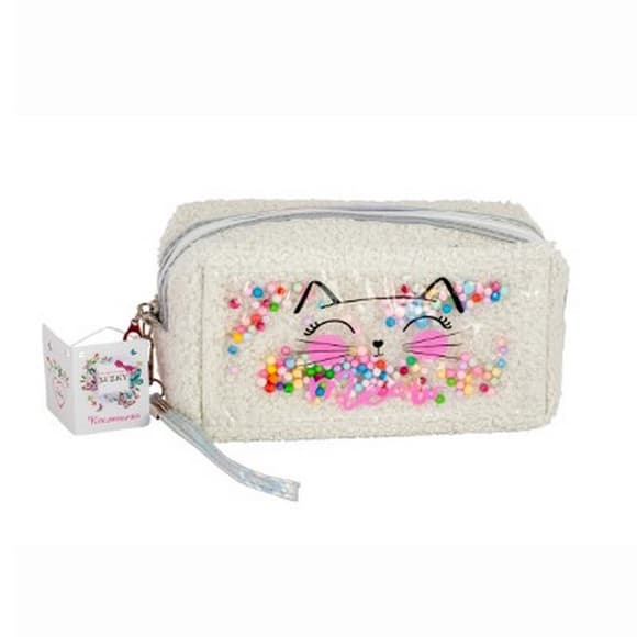 Детская косметичка "Love to Kiss" T24810(білий) плюшевая