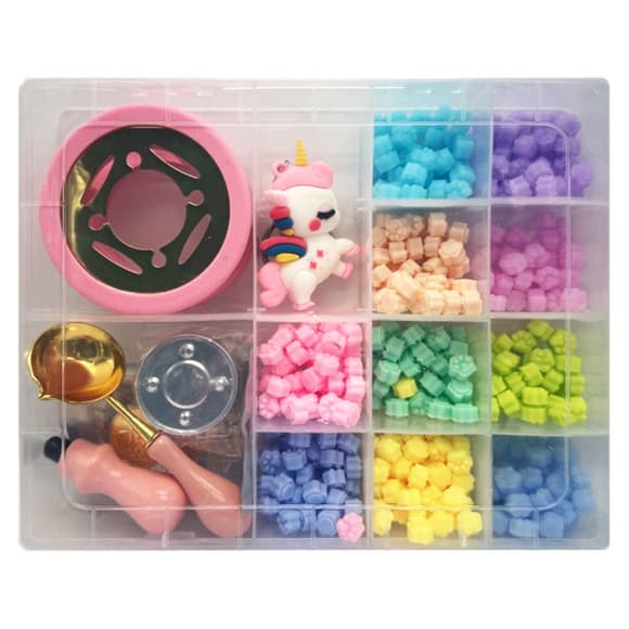 Набор для творчества "Сургучный штамп" C712-5-7, 10 цветов