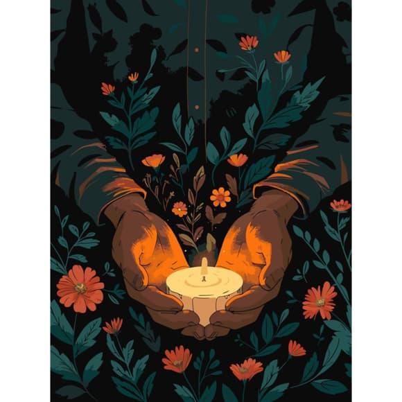 Картина по номерам "Надежда в ладонях" ©arttem_illustration 12519-AC 30х40 см