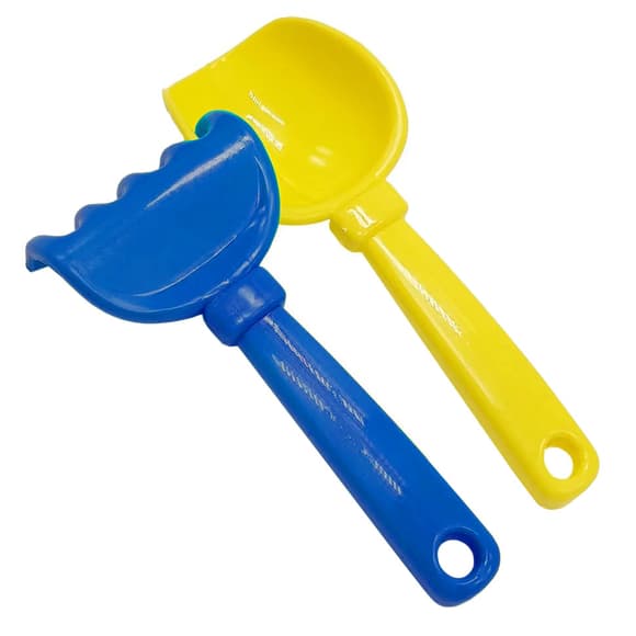 Набор для песочницы "Кувшинка №5" 1074(Blue-Yellow) лопатка, грабли