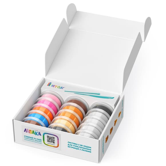 Детский меганабор пластилина "Собаки-друзья" Lipaka 15030-UA01 самостоятельно затвердевает