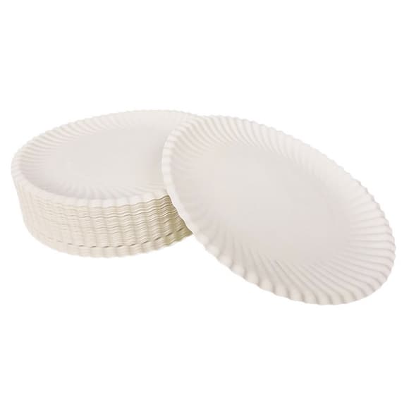 Одноразовые бумажные тарелки 04844Т16 D-16,5 см 100 шт