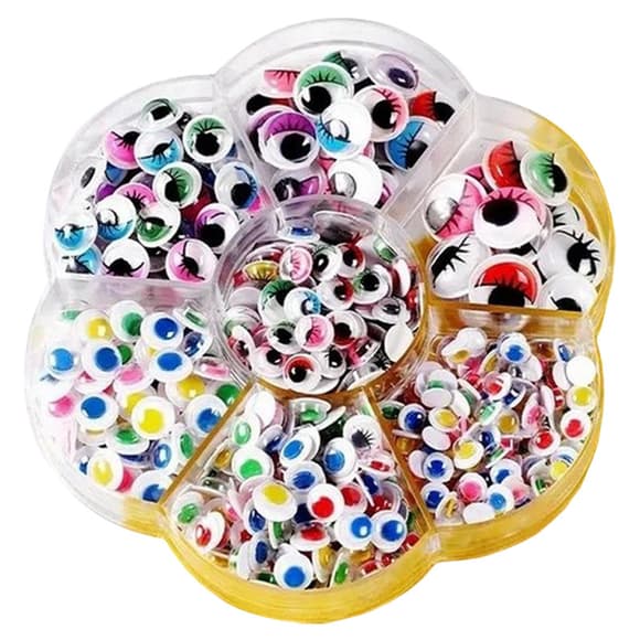 Декоративні оченята для творчості RESTEC, різних розмірів