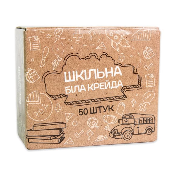 Великий набір "Шкільна крейда" 50133 в наборі 50 штук 
