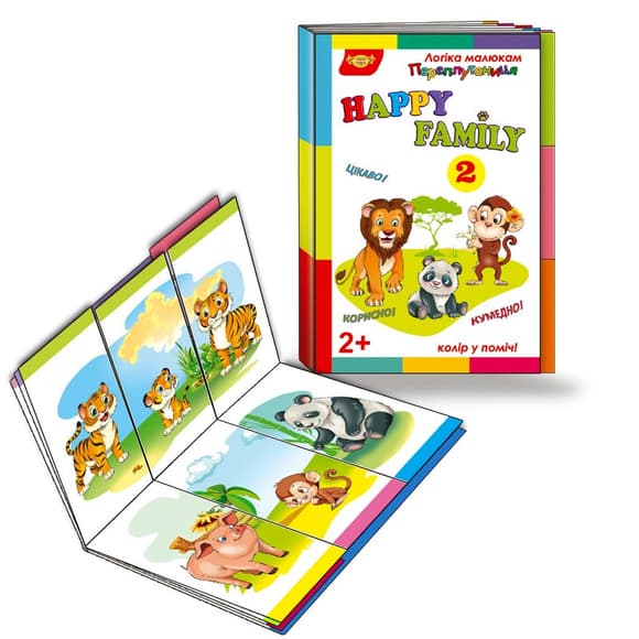 Дитяча розвива льна книжечка "Плутанина Happy Family 2" 595128