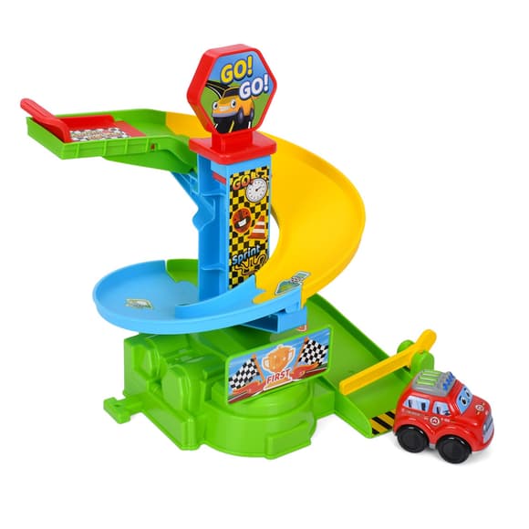 Дитячий ігровий гараж-автотрек 099-1(Red) машинка 7,5 см, 10 деталей